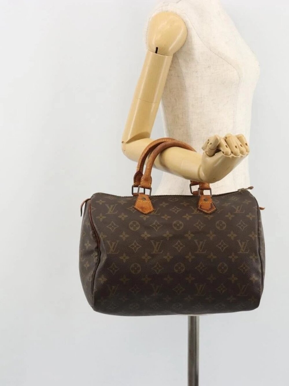 LOUIS VUITTON Monogram Speedy 30 Hand Bag M41526 LV Auth 187870